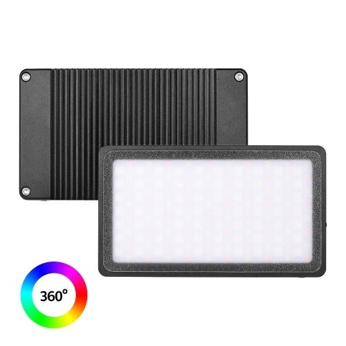 Andoer MFL-09 Luce video LED tascabile RGB 2500K-8500K Luce di riempimento dimmerabile per fotografia CRI96 + 3 modalità di effetti di illuminazione