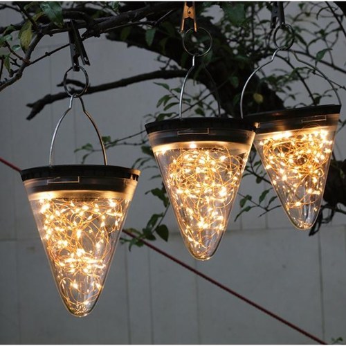 

DS006 Solar Outdoor Light Waterproof Hanging Lamp Lawn Light for Outdoor Yard Garden Warm Light