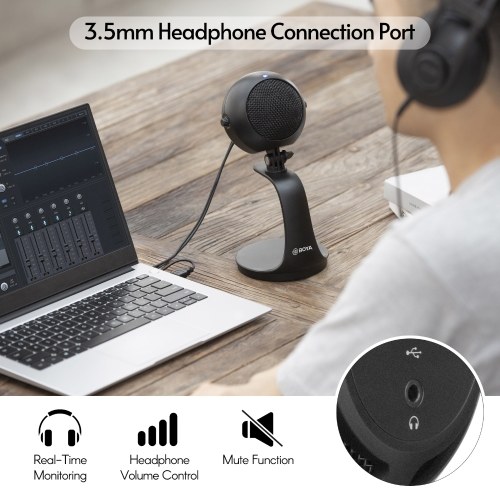 

BOYA PM300 Cardioid Microphone Desktop Microphone