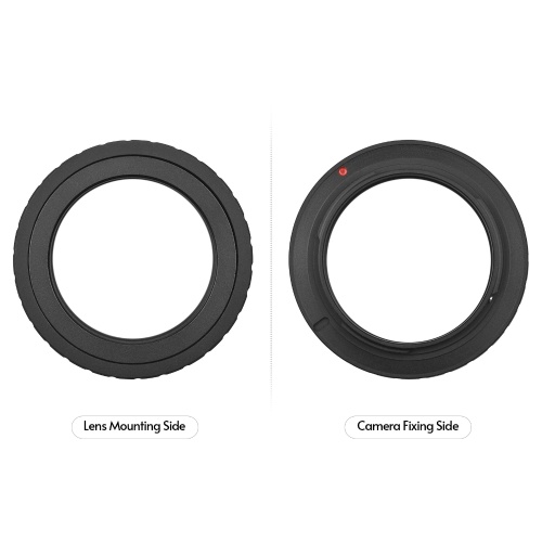 Metal Lens Mount Adapter Ring T/T2 Mount Lens Adapter Replacement for Olympus E-1/E-3/E-10/E-20/E-30/E-300/E-330/E-400/E-410/E-420/E-450/E-500/E-510/E-520/E-600/E-620/E-100 RS Micro 4/3 Mount Cameras 