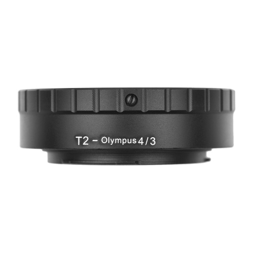 Metal Lens Mount Adapter Ring T/T2 Mount Lens Adapter Replacement for Olympus E-1/E-3/E-10/E-20/E-30/E-300/E-330/E-400/E-410/E-420/E-450/E-500/E-510/E-520/E-600/E-620/E-100 RS Micro 4/3 Mount Cameras 