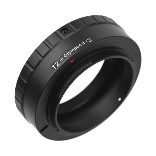 Metal Lens Mount Adapter Ring T/T2 Mount Lens Adapter Replacement for Olympus E-1/E-3/E-10/E-20/E-30/E-300/E-330/E-400/E-410/E-420/E-450/E-500/E-510/E-520/E-600/E-620/E-100 RS Micro 4/3 Mount Cameras 