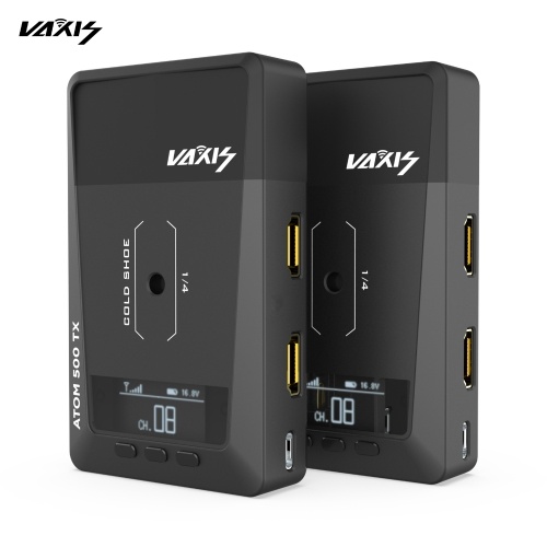 

VAXIS ATOM 500 1080P HDMI Беспроводная система передачи изображения и видео Передатчик Приемник 100 м/328 футов Большой диапазон передачи для DSLR камеры