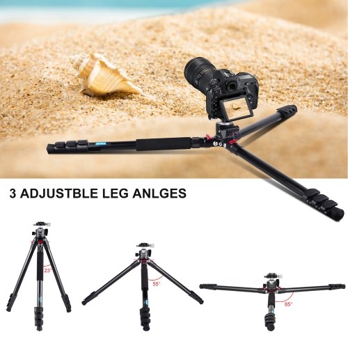 CAVIX AT2542 52.5 Inch Foldable Tripod Camera Stand with Fluid Ball Head 