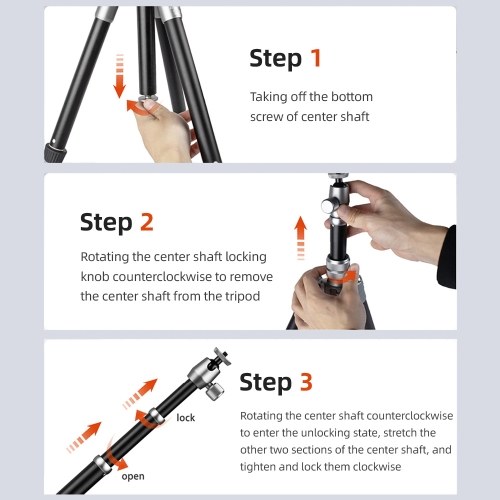 Portable Camera Tripod Stand Monopod Tripod with Carrying Bag 
