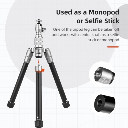 Portable Camera Tripod Stand Monopod Tripod with Carrying Bag 