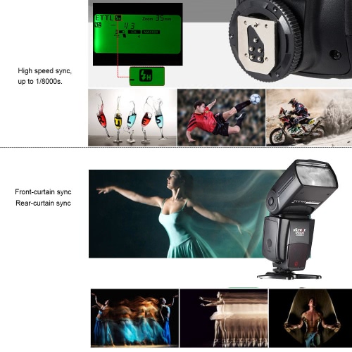 Viltrox JY680Ch GN58 E-TTL 1/8000s HSS Master Slave Auto-foucs Speedlite Flash for Canon EOS 760D 750D 7D2 5D3 5DR 5DRS 70D 6D 700