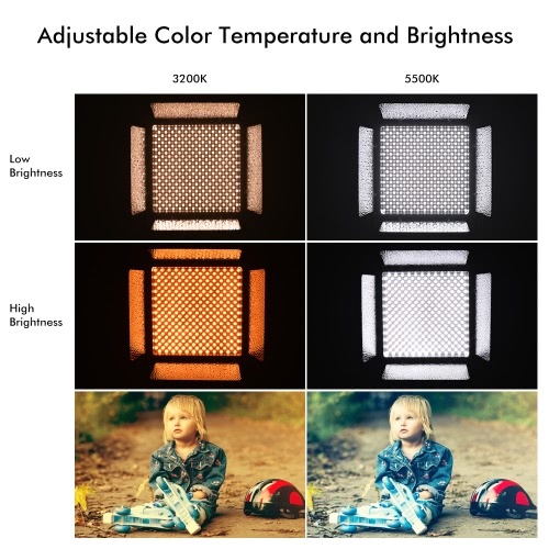

YONGNUO YN860 3200K-5500K Bi-Color Temperature Pro LED Video Light