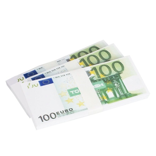 

300 PCS Realistic Fake Play Money Photography Pounds Euro Notes Training Collect Learning Banknote Double-Sided Printing Atmosphere Props