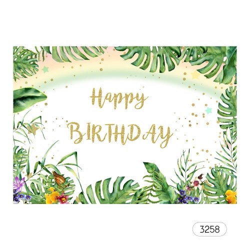 # 3258 7 * 5ft joyeux anniversaire dessin animé toile de fond bébé douche enfant anniversaire photographie fond