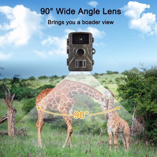 1080P Trail Camera 16MP Wildlife Scouting Camera Tracking Camera with 2.0 Inch TFT Color Screen 0.8s Trigger Time 
