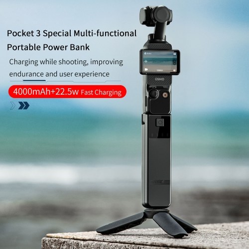 STARTRC Handheld Power Bank Hand Grip 4000mAh Portable Battery Handle with Type-C Interface Battery Grip Replacement for DJI Osmo Pocket 3 