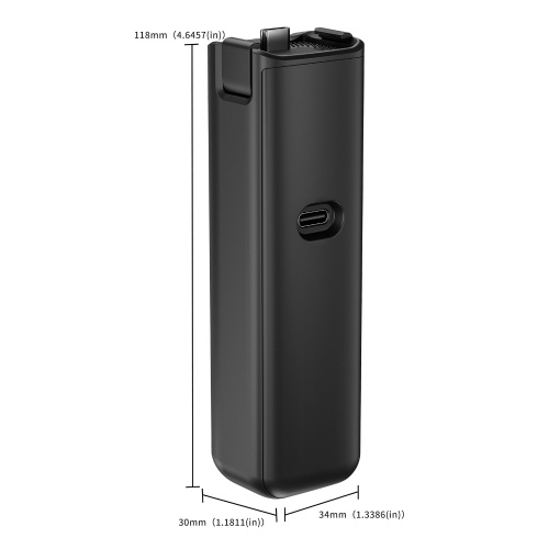 STARTRC Handheld Power Bank Hand Grip 4000mAh Portable Battery Handle with Type-C Interface Battery Grip Replacement for DJI Osmo Pocket 3 
