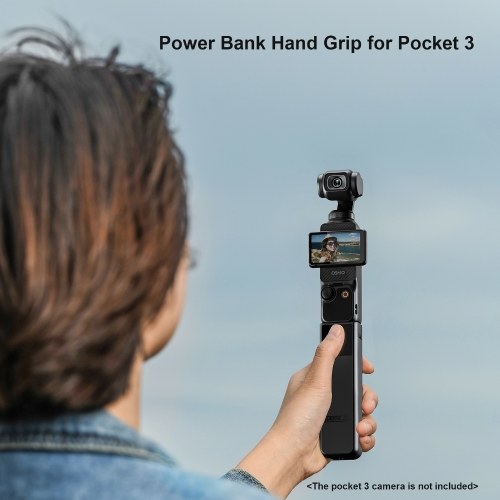 STARTRC Handheld Power Bank Hand Grip 4000mAh Portable Battery Handle with Type-C Interface Battery Grip Replacement for DJI Osmo Pocket 3 
