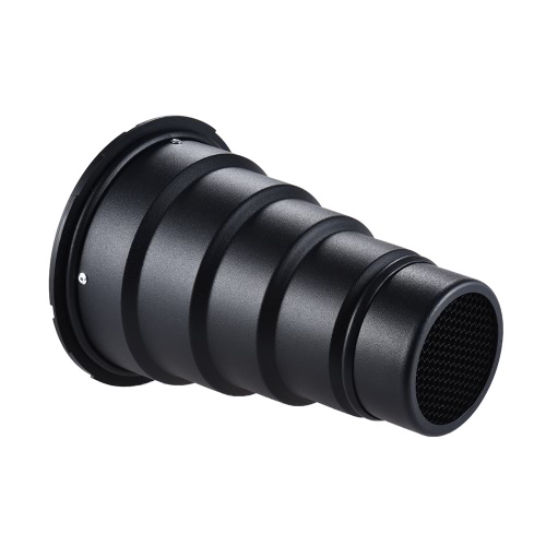 

Конический Snoot Алюминиевый сплав Light Modifier w / 2 Honeycomb