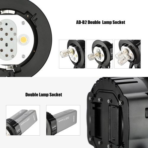 

Godox WITSTRO AD-B2 AD200 Dual Power Flash Head