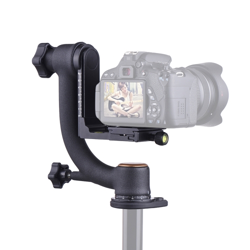 Andoer Stop aluminium Gimbal Head Pan Tilt Głowica statywu