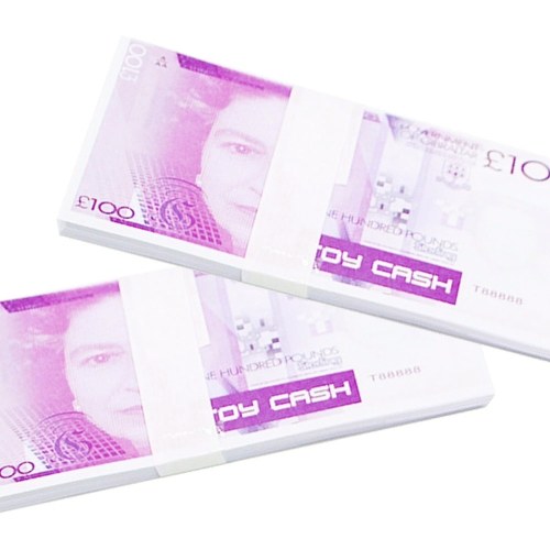 

20 PCS Realistic Fake Play Money Photography Pounds Euro Notes Training Collect Learning Banknote Double-Sided Printing Atmosphere Props