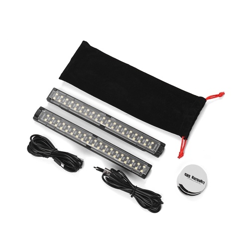 Slowbeat Mobile & Magnetic Lighting Set Kit barra luminosa a LED 2pcs 6400K 500 Lumen 6W 5V Ingresso 1-2A USB per la maggior parte delle scatole foto illuminazione