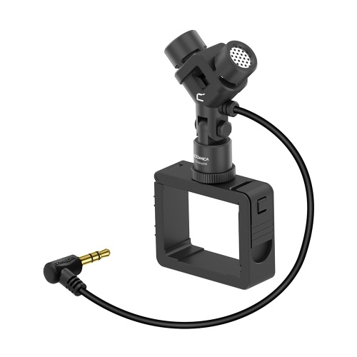 COMICA Microfone Condensador Cardióide XY Stereo Motion Compatível com DJI OSMO Pocket