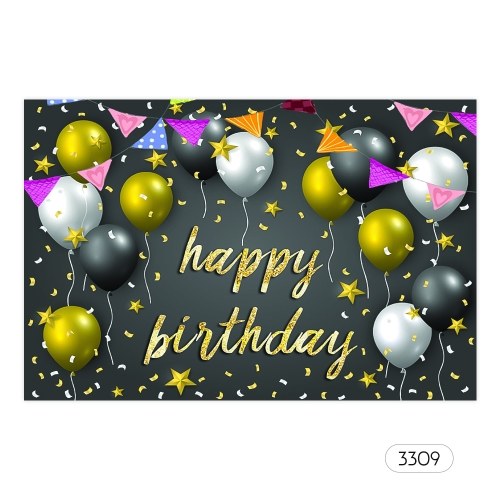 

7*5ft Happy Birthday Photo Backdrop Adult Birthday Theme Photography Background