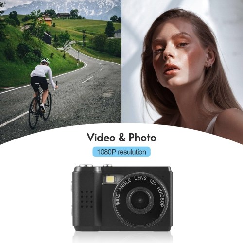 Mini Digital Video Camera 1080P Camcorder Built-in Battery with LCD Screen Flash for Photo Video 