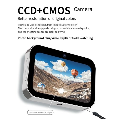 4K CCD Digital Camera 64MP Digital Video Camera with 3 Lens 3 Inch Touch Panel 