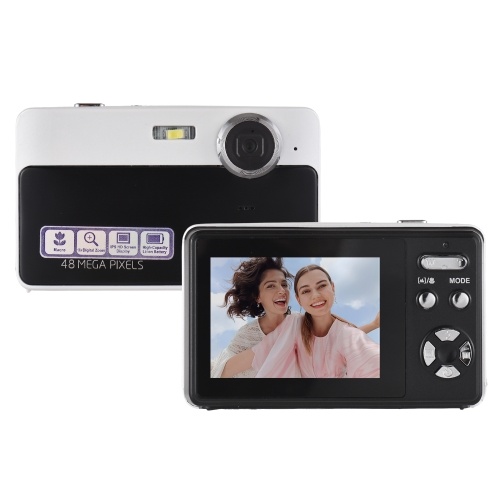 1080P Digital Camera 48MP Pocket Digital Video Camera with 32GB TF Card USB Card Reader 