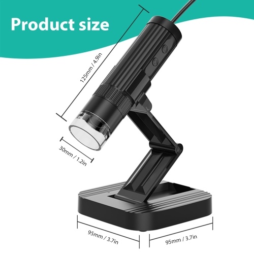 W1B Desktop USB Microscope Handheld Digital Microscope for Adults Kids Coin Microscope 