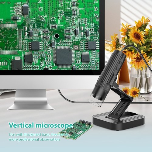W1B Desktop USB Microscope Handheld Digital Microscope for Adults Kids Coin Microscope 