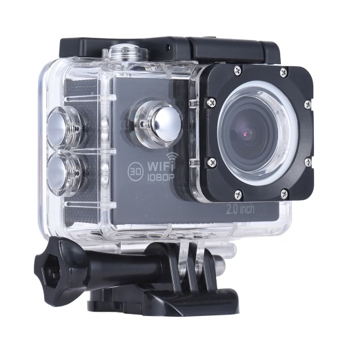 Action Camera 1080P FHD 30fps 14MP Novatek NTK96655 WiFi 30m étanche 2.0 