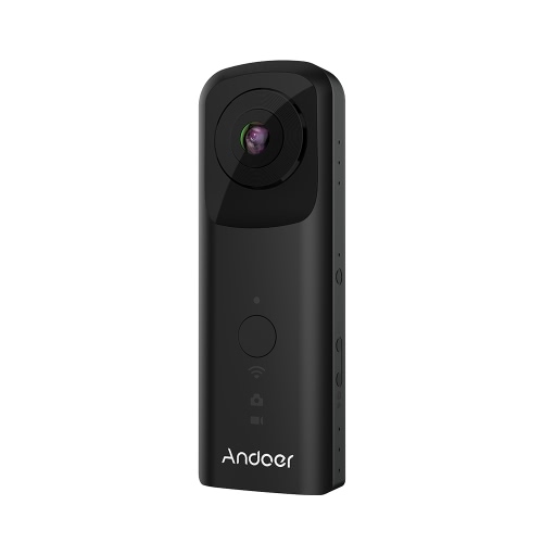 Andoer A360II Handheld 360° VR Video Camera 1920 * 960 30fps Support WiFi Dual 210° HD Wide Angle FishEye Lens Panoramic Cam