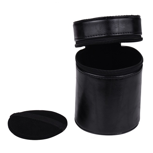 

PU Leather Pouch Protective Lens Case Bag Cover Inner Size 95*65mm for Canon Nikon Sony Fuji Pentax Panasonic DSLR Universal Camera Lens Small