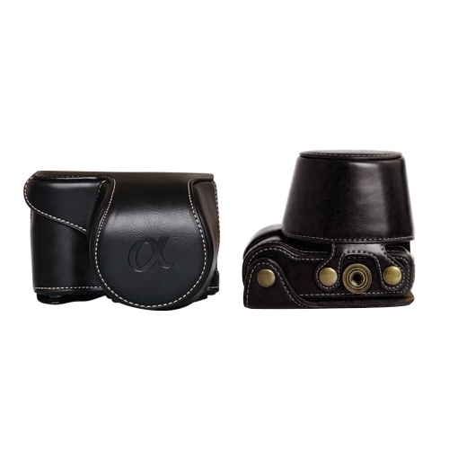 

Portable Camera Bag Case Holder PU Leather with Shoulder Strap