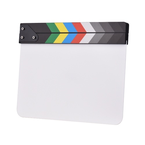 30 * 24cm/ 12 * 9in Acrylic Film Clapboard Movie Directors Clapper Board 