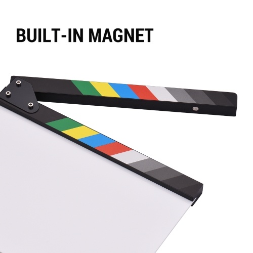 30 * 24cm/ 12 * 9in Acrylic Film Clapboard Movie Directors Clapper Board 