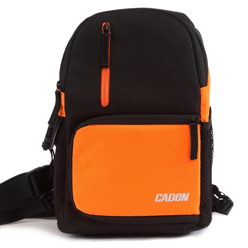 CADeN D5 elegante câmera mochila viagem ombro Messenger Bag grande capacidade resistente à água para Canon Nikon DSLR SLR com capa de chuva