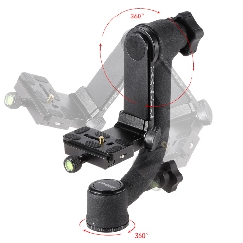 

Second Hand Andoer BK-45 Professional Gimbal Tripod Head for Camera Telephoto Lens Quick Release Plate 360°Rotation