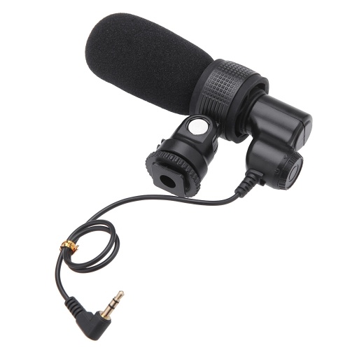 Second Hand Professional Q3 Shotgun DV Stereo Interview Microphone for Canon EOS 70D 60DNikon D4 D3X D5300 D5200 D300S D3200 Digital Cameras DV