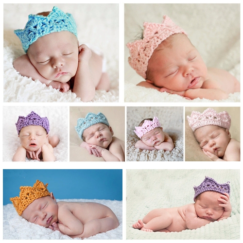 

Baby Infant Headband Crown Crochet Knitting Costume Soft Adorable Clothes Photo Photography Props for Newborns