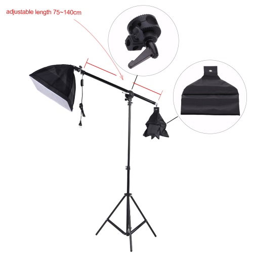 675W Continuous Lighting Kit Photo Studio Soft Umbrella Light Stand /& Carry Case
