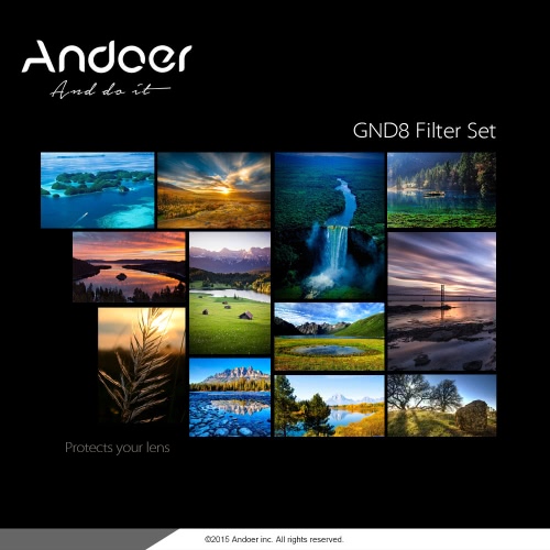 

Andeor 52mm Circular Shape Graduated Neutral Density GND8 Graduated Gray Filter for Canon Nikon DSLR Camera