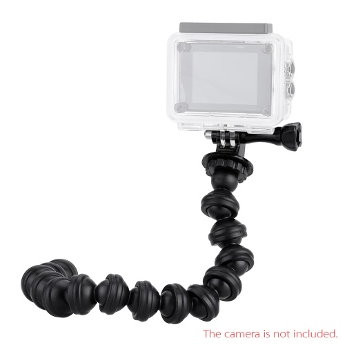 Andoer 28cm polvo extensão flexível pólo monopé para GoPro Hero 4/3 + / ação de Yi Xiaomi AS20/AS100V/AS200V as câmeras SONY SJ4000/SJ5000/SJ6000 SJCAM 3/2/1