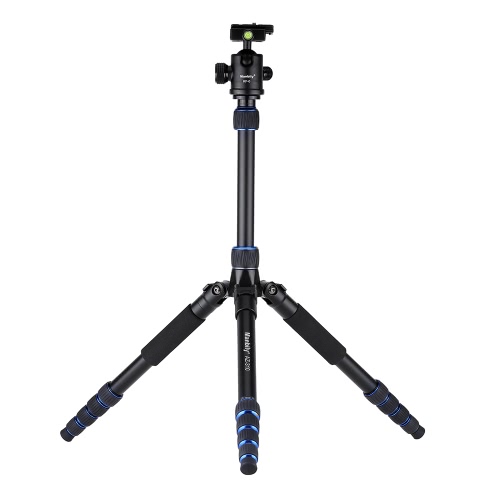 Foldable Portable Extendable Aluminium Alloy DSLR Camera Tripod Unipod Monopod for Canon Nikon Sony Olympus Pentax with Ball Head