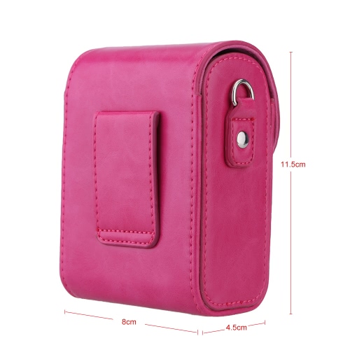 

PU Leather Generic Universal Camera Case Bag Protective Pouch for Casio EX-ZR1200 / 1500 / 3500 / 2000 ZR50 for Canon Powershot SX710HS / SX700HS for Sony DSC-RX100 and Other Pocket Cameras
