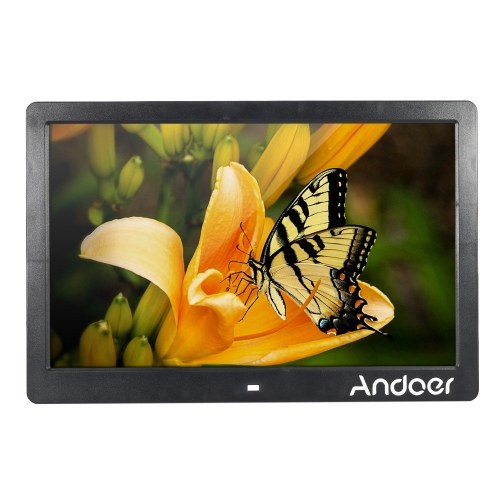

Секундная стрелка Andoer 13 "TFT LED Цифровая фоторамка Высокое разрешение 1280 * 800 Рекламная машина MP3 MP4-плеер с будильником и пультом дистанционного управления