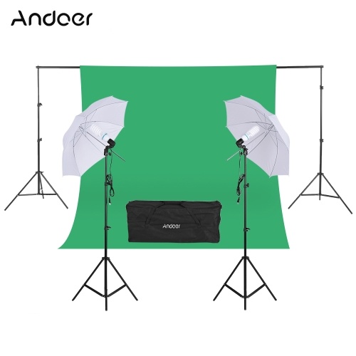 Second Hand Andoer Kit Kit 2 * 3 м Подставка под заднюю стенку 1.8 * 2,7 м Green Muslin Backdrop 2Pcs 135W 5500K Белые лампы дневного света с 2 поворотными гнездами 2 шт. 33 "Белый мягкий светлый зонтик 2шт. Светлая подставка для фотостудии
Second Hand Andoer Kit Kit 2 * 3 м Подставка под заднюю стенку 1.8 * 2,7 м Green Muslin Backdrop 2Pcs 135W 5500K Белые лампы дневного света с 2 поворотными гнездами 2 шт. 33 "Белый мягкий светлый зонтик 2шт. Светлая подставка для фотостудии