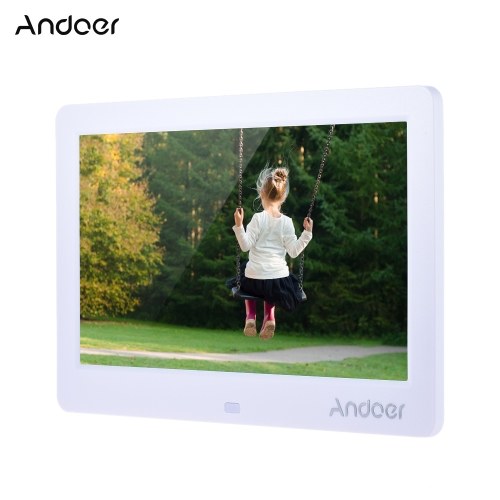 

Секонд хенд Andoer 10-дюймовый широкоэкранный HD светодиодный цифровой фоторамка Цифровой альбом высокого разрешения 1280 * 600 Электронная фоторамка с дистанционным управлением Несколько функций, включая светодиодные часы Календарь MP3 MP4 Movie Player П