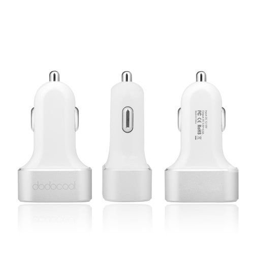 dodocool MFi Apple Certified High Speed 3-Port IC USB Car Charger