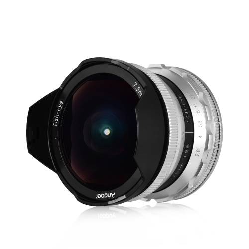 

Andoer 7.5mm F2.8 Manual Focus Fisheye Lens 180° Ultra Wide Angle Large Aperture E-Mount Lens